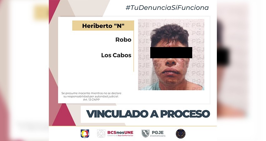 Vinculan a proceso a Heriberto “N” por el delito de tentativa de robo con violencia