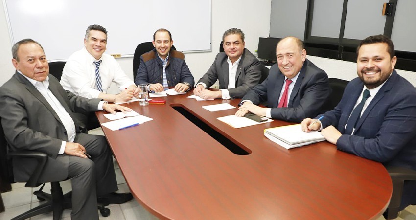 Coalición Va Por México refrenda unión de PRI-PAN con PRD