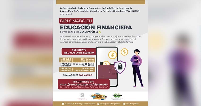 Invita SETUE al Diplomado en “Educación Financiera”