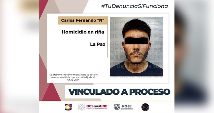 Por homicidio en riña Carlos Fernando “N” quedó vinculado a proceso y en prisión