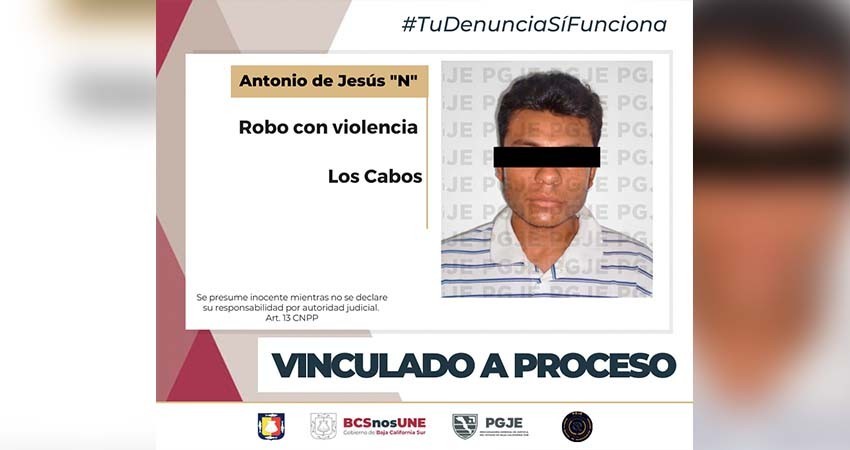 Jesús “N” quedó en prisión preventiva por el delito de robo con violencia en CSL