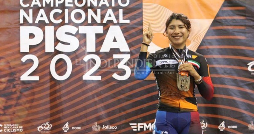 Sudcaliforniana logra tres medallas de oro en Campeonato Nacional de Pista 2023