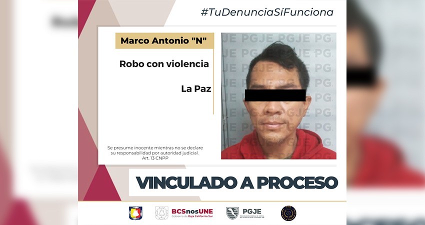 Antonio “N” quedó en prisión preventiva por el delito de robo con violencia