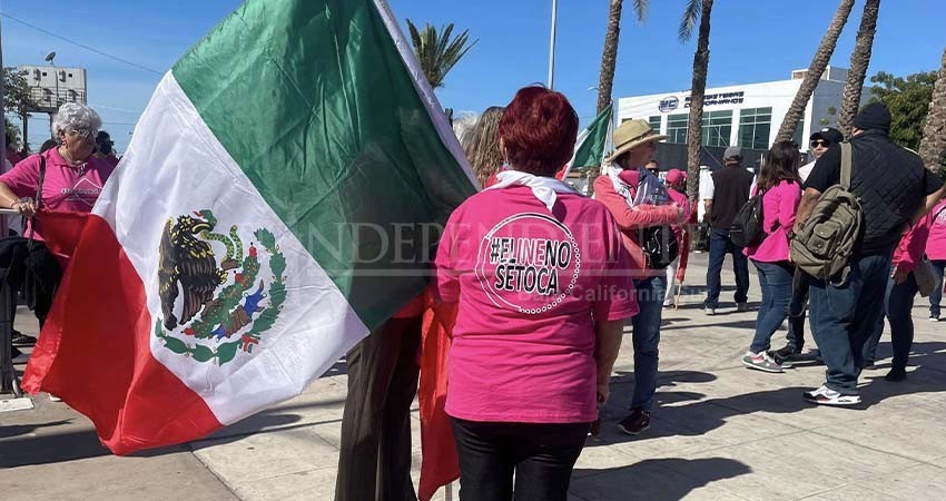 Sumada BCS a la protesta nacional contra el Plan B de la Reforma Electoral
