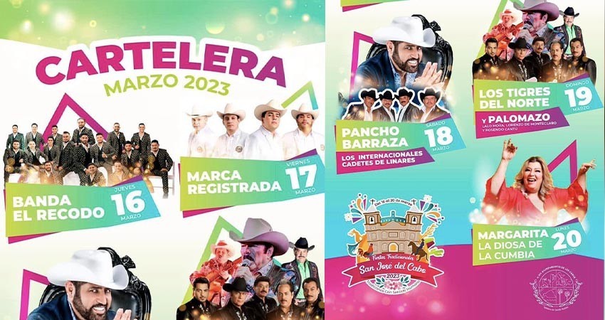 Presentan cartelera oficial de las Fiestas Tradicionales de SJC 2023