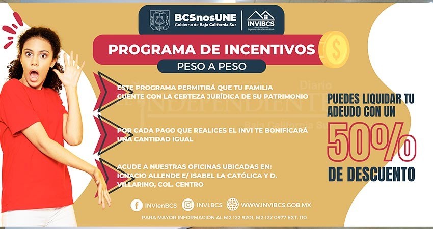 INVI pone en marcha de nuevo el programa de incentivos “Peso a peso”