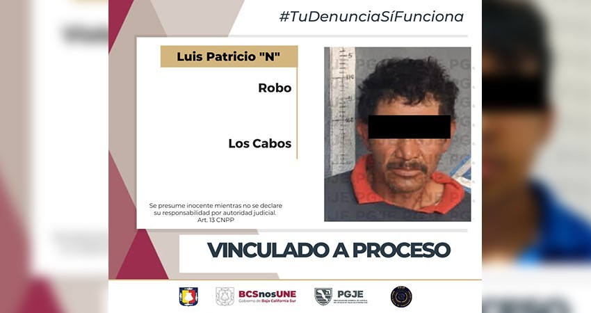 Queda vinculado a proceso Patricio “N” por el delito de robo