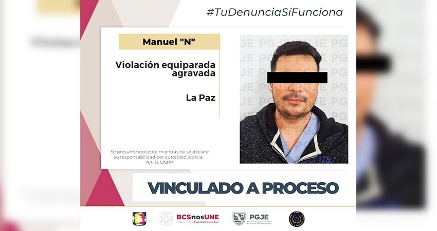 Por violación equiparada agravada queda en prisión preventiva