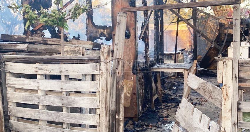 Apoyan con material de construcción a familias afectadas en incendio de Santa Rosa