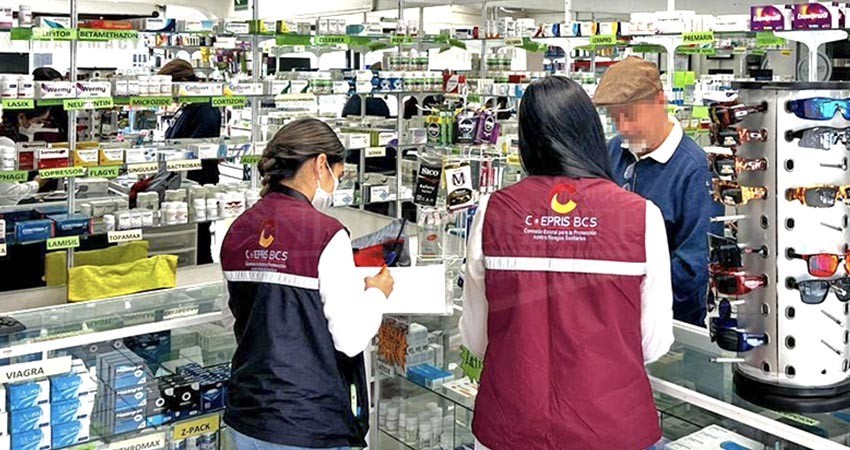 Efectuó COEPRIS nuevo operativo de fomento sanitario en farmacias de Los Cabos y La Paz