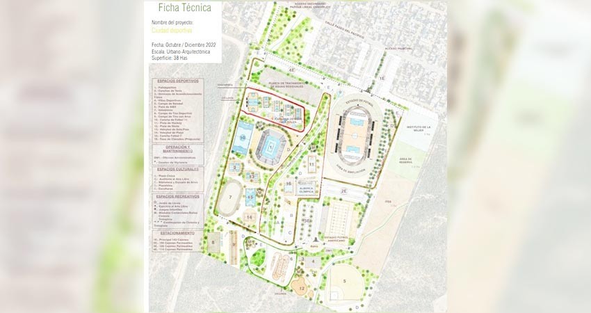 A 15 años proyectan el Plan Maestro para la Ciudad Deportiva de CSL