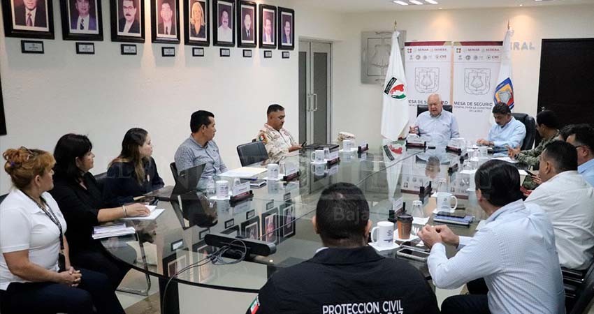 Refuerza mesa de seguridad de BCS líneas de acción para prevenir la violencia