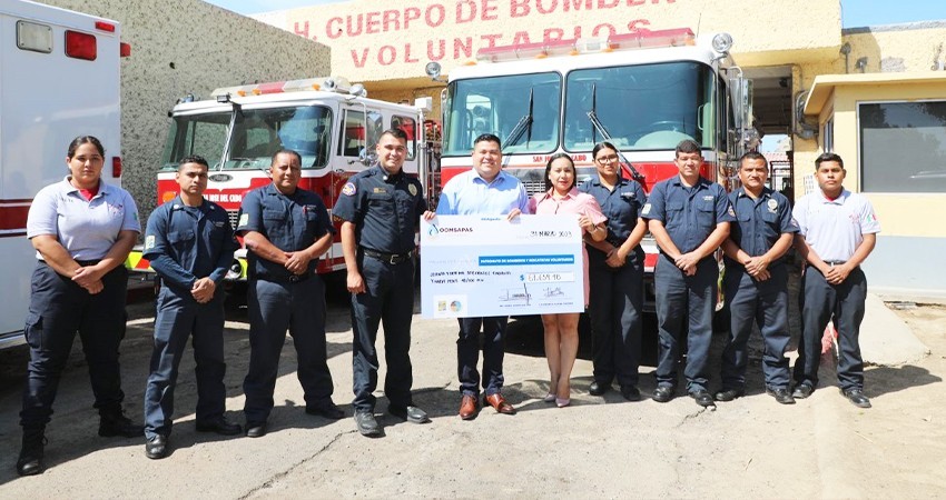 Pago que realizan los usuarios de agua en Los Cabos, permite apoyar a Bomberos y Cruz Roja