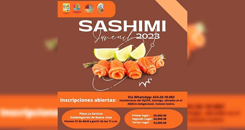 Ayto Los Cabos invita a la juventud de la zona norte a participar en el “Sashimi Juvenil 2023”