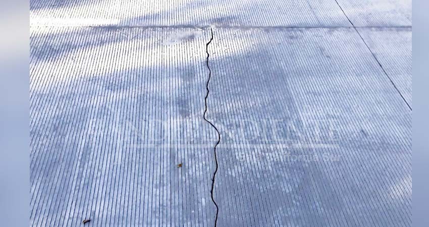 Grietas en Pino Pallas son superficiales, asegura la alcaldesa de La Paz