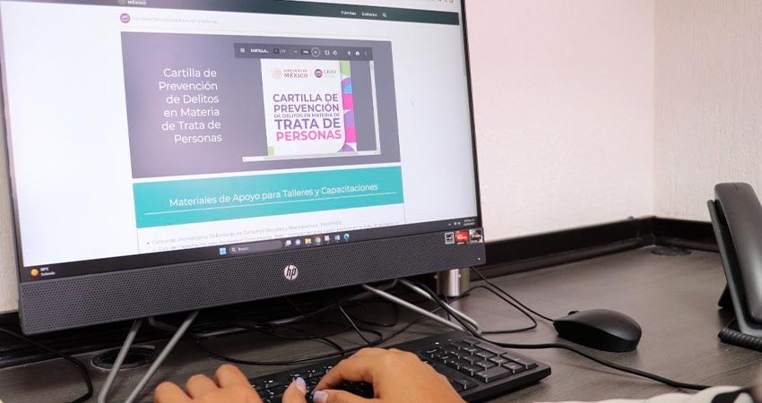 Ponen a disposición de los ciudadanos la cartilla de prevención de delitos en materia de trata de personas