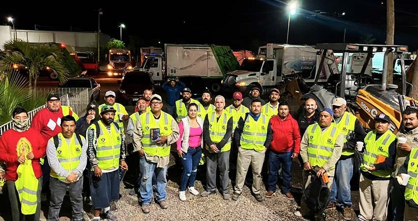 Entrega Servicios Públicos de La Paz material operativo al personal de recolección