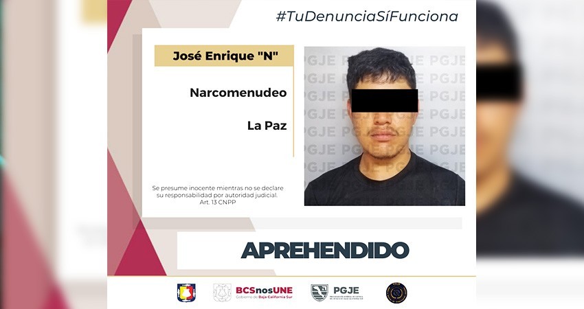 Enrique “N” alias El Maceta fue detenido por su relación con el delito del narcomenudeo