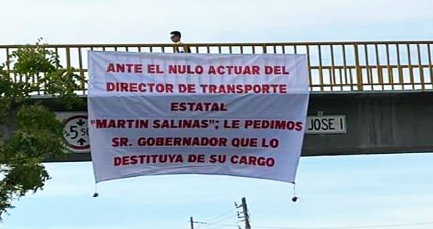 "Traidor al sector transporte"; insisten en la destitución del Director de Transporte BCS