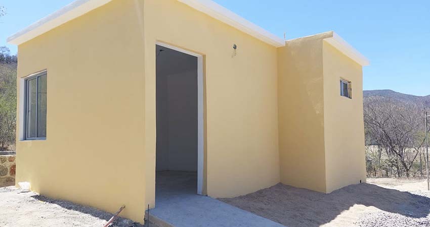 Construcción de 5 recámaras con baño incluyente en las comunidades del Triunfo y San Antonio