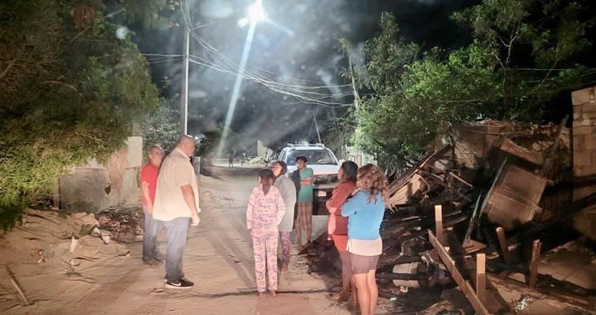 DIF Los Cabos da atención a las 50 personas afectadas por el incendio ocurrido en la colonia EL Caribe Bajo en CS