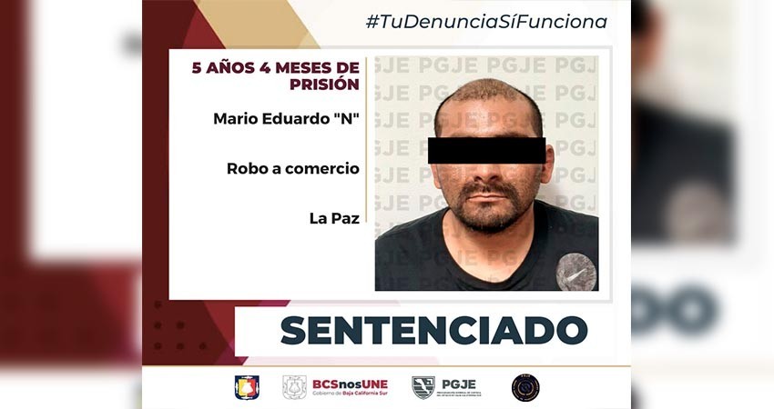 Por el delito de robo a comercio, Eduardo “N” pasará 5 años 4 meses en prisión
