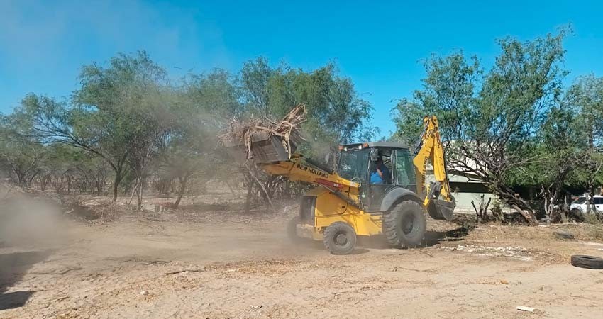 Recolecta Servicios Públicos de La Paz 55 toneladas de residuos en predio de La Indeco