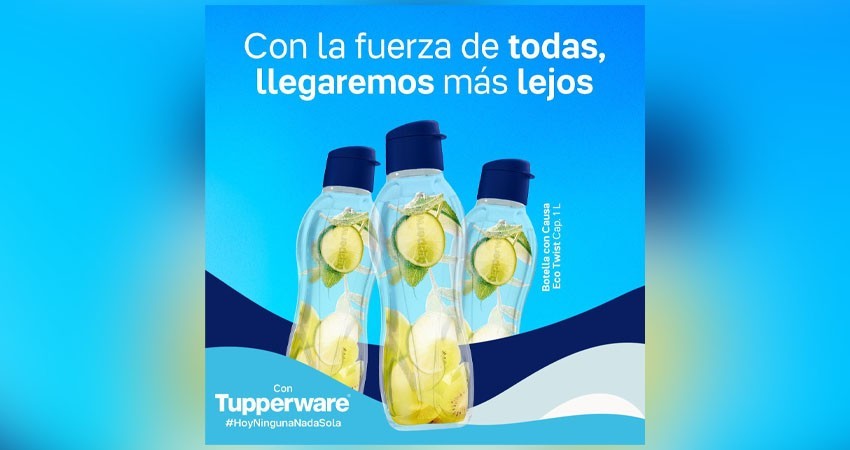 Empresa estadounidense Tupperware lanza botella conmemorativa para ayudar a nadadoras mexicanas
