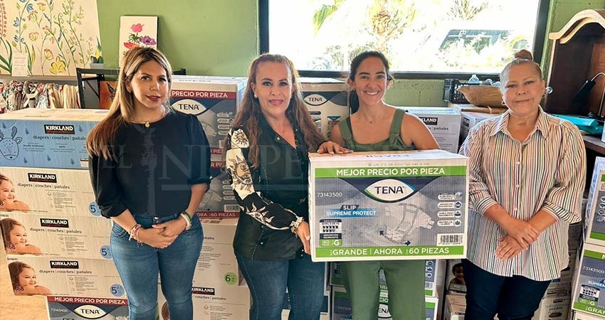 DIF Los Cabos recibe donativo de más de 2 mil pañales de la empresa Puerto Los Cabos