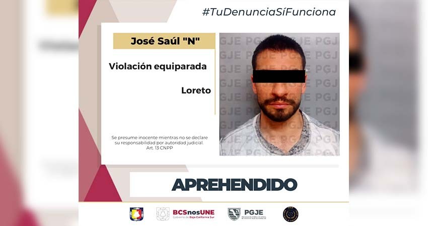 Desde Chihuahua fue devuelto a BCS para que responda por el delito de violación que se le imputa