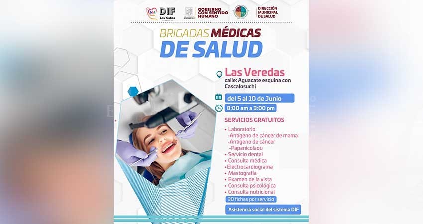 Del 5 al 10 de junio, Ayyo Los Cabos implementará la Brigada Médica de Salud en la colonia Las Veredas en SJC