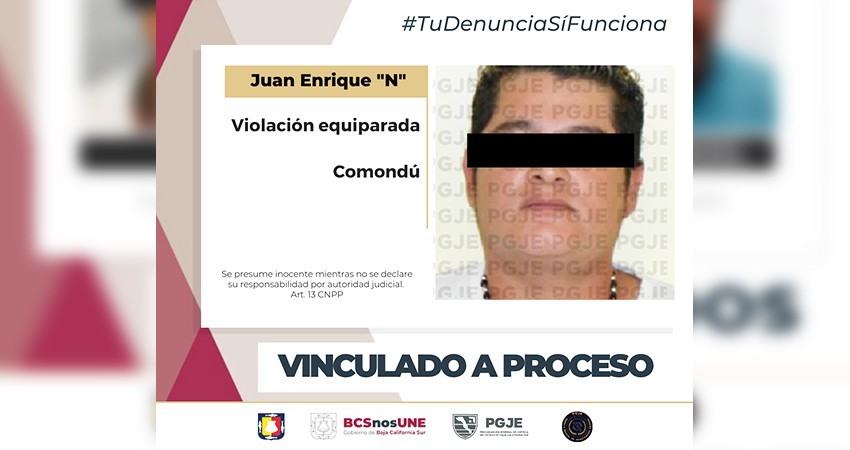 Vinculan a proceso a s Enrique “N” por el delito de violación equiparada agravada