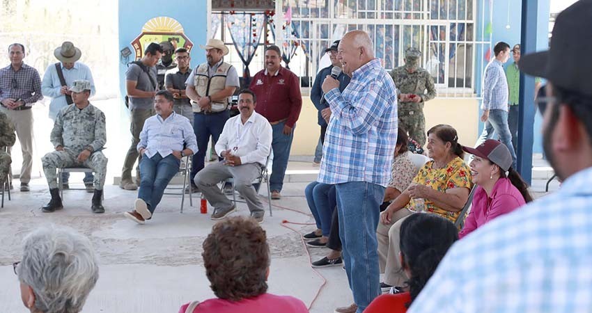 Realiza VCC gira de trabajo por delegación de Los Dolores; supervisa obras y acciones