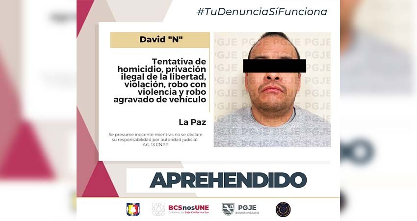 Hasta BC fueron por un prófugo de la justicia acusado de violación, robo con violencia y otros delitos