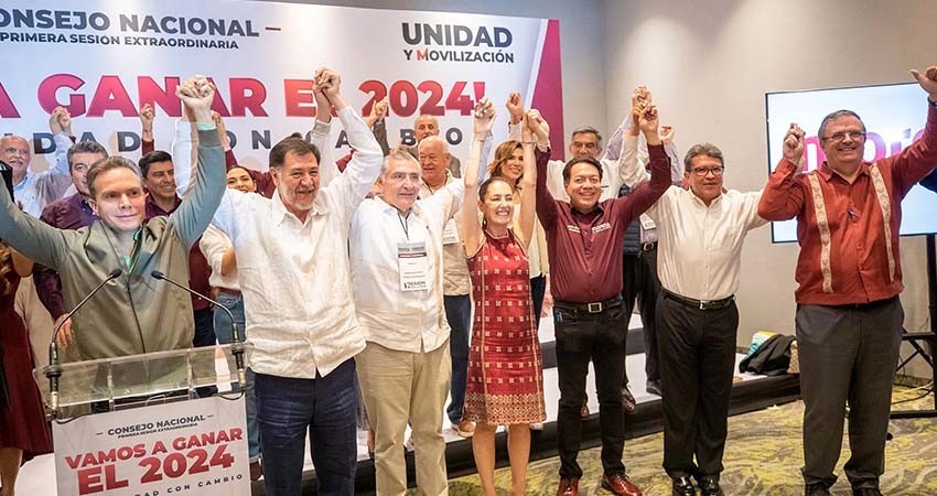 ‘Corcholatas’ de Morena formalizarán su registro al proceso interno este viernes