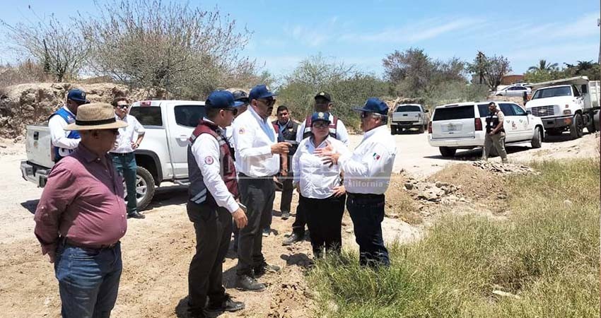 Recorren tres órdenes de gobierno arroyos y zonas de riesgo en La Paz y Los Cabos: Protección Civil Estatal