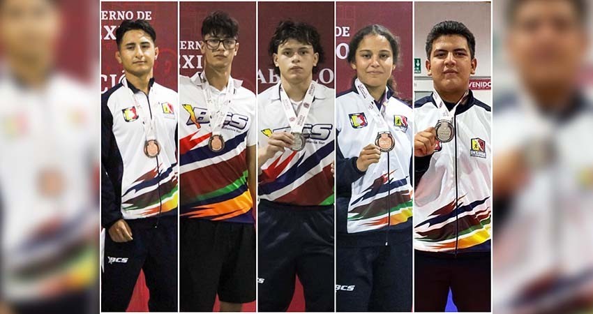Cierra BCS luchas asociadas con 5 medallas en los Nacionales CONADE 2023