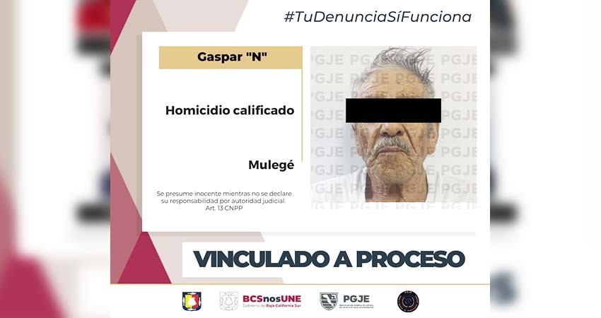 Gaspar “N” queda en prisión preventiva imputado por homicidio en Mulegé