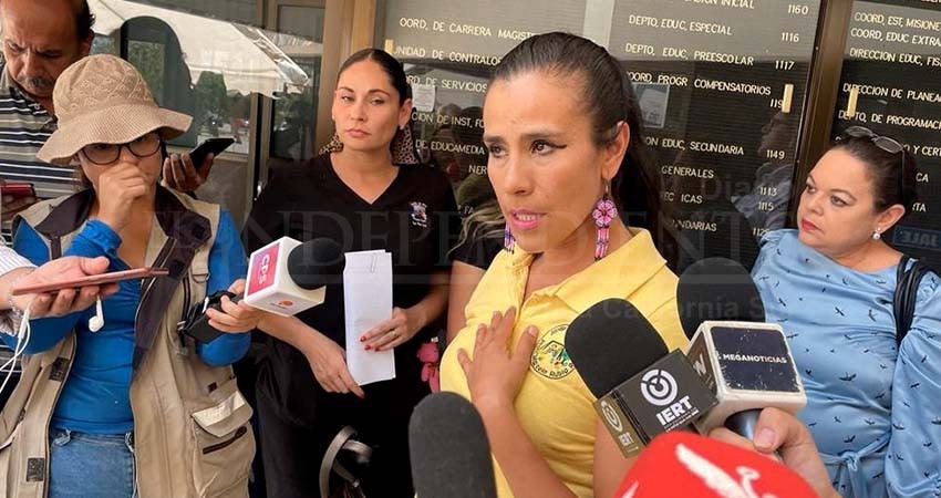 Protestan maestras de educación preescolar en BCS