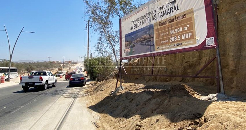 Pavimentación de la Tamaral en CSL ha provocado siete fugas en la delegación