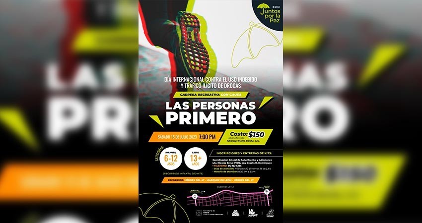 Invita Deporte Municipal a participar en la carrera “Las Personas Primero”
