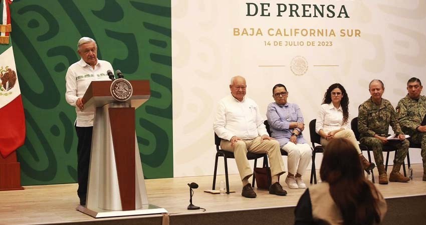 “Agua, alimentación y salud del pueblo, prioridad”: AMLO en BCS