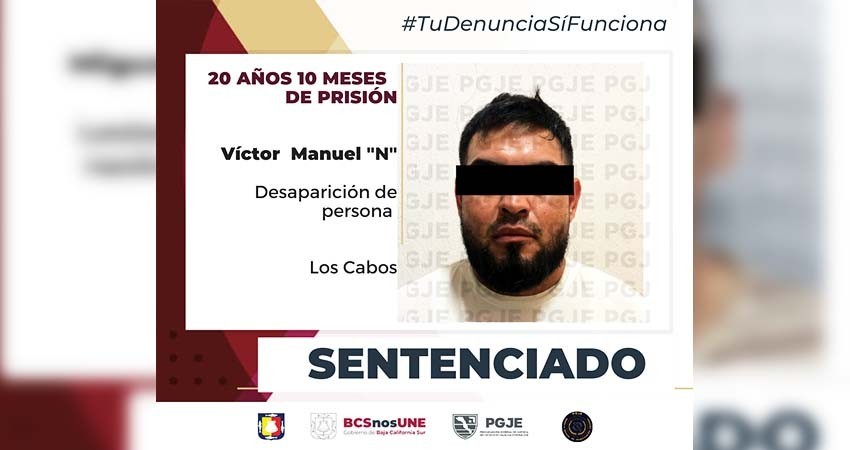 Sentencian a más de 20 años de prisión al culpable de la desaparición de Valería “N”