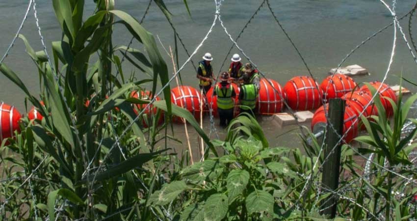 México alista demanda contra EU por muro de boyas en el Río Bravo