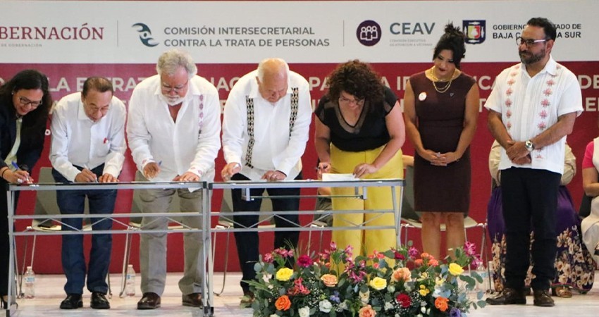 Ratifica gobierno del estado compromiso para prevenir y erradicar la trata en BCS: María Isabel Cruz