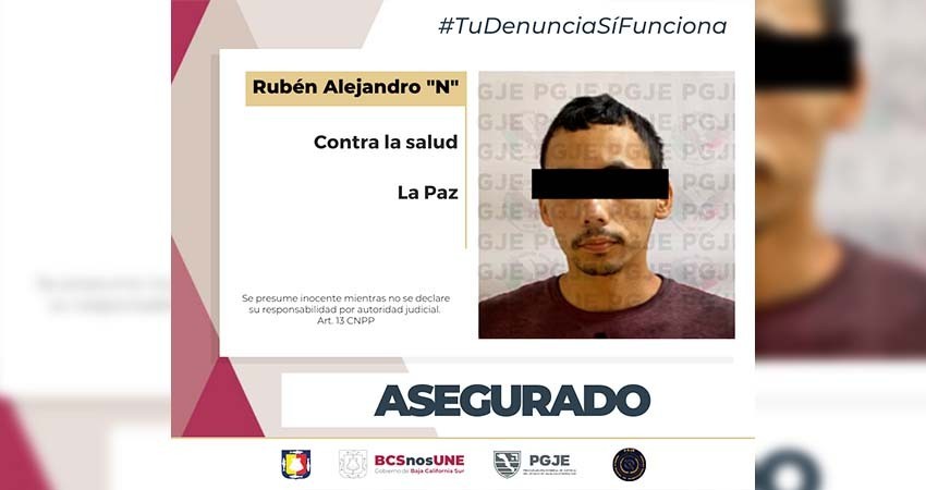 En La Paz detienen a un hombre en posesión de narcóticos