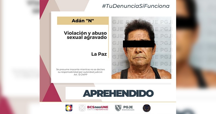 Aprehende PGJE a hombre buscado por delitos de violación y abuso sexual