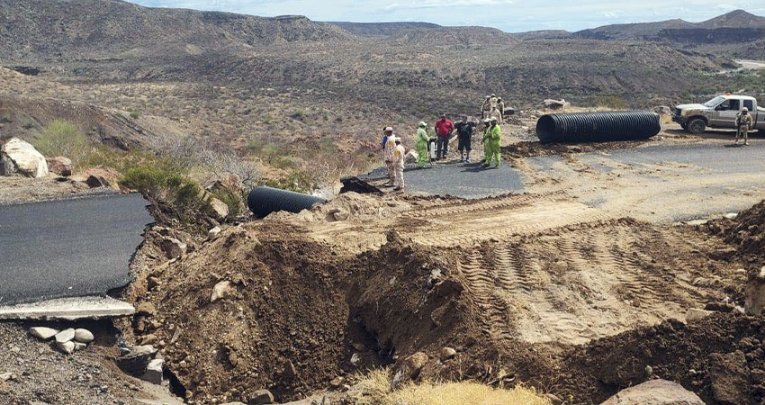 Evalúan daños y definen plan de trabajo para resarcir afectaciones en Santa Rosalía
