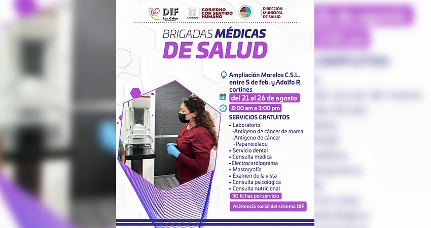 Brigadas médicas de la salud llegan a la Ampliación Morelos de CSL