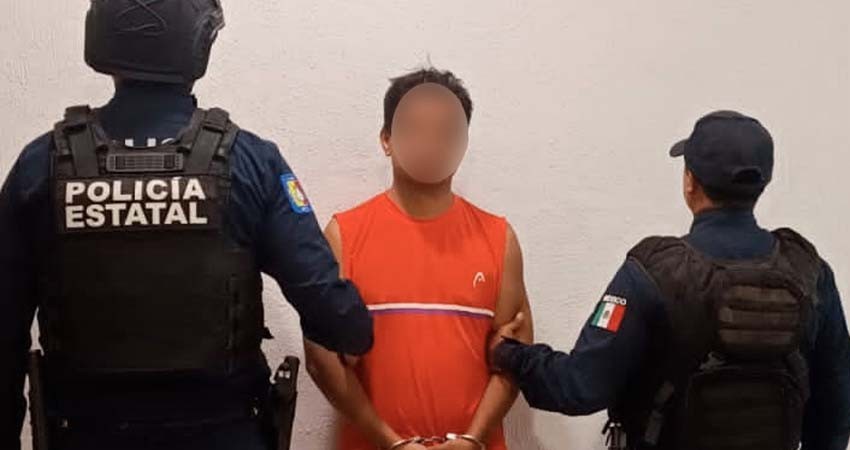 Policía estatal preventiva detiene a persona reportada por delito de violación